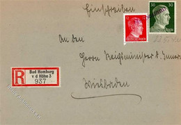 BAD HOMBURG - R-Brief 22.5.1944 Mit Not-o -NOTPOSTAMT- Ank-o I - Oorlog 1939-45