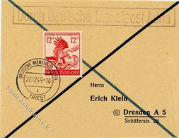 DEUTSCHE DIENSTPOST ADRIA - TRIEST 22.12.44 I - Guerre 1939-45