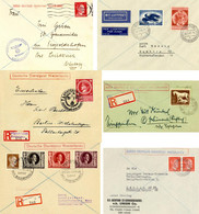 DEUTSCHE DIENSTPOST NIEDERLANDE - Lot Von 11 Versch. Dienstbriefen, Teils R-Briefe Aus 1940-1944 I-II Ex. - Oorlog 1939-45