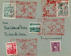 SUDETENLAND-BEFREIUNG - Dekorativer Befreiungs-o -FÜHRER FREUDENTHAL 7.10.1938 I-II - Oorlog 1939-45