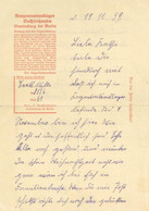 KZ-POST - Brief KZ-SACHSENHAUSEN 19.11.39 - Rückseitig Mit Zensur-o - Guerra 1939-45