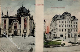 Synagoge Czernowitz  Ukraine Jüdisches Nationalhaus 1915 II (Abschürfung) Synagogue - Judaika