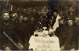 Judaika - I.Wkg.Foto-Ak - Weihnachten Im Felde 1915- Dabei JUDE Mit Gebetsmantel! Viel Text I-II Noel Judaisme - Judaika