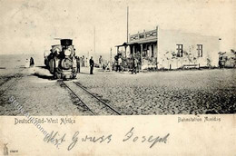 Kolonien Deutsch Südwestafrika Bahnhof Eisenbahn Nonidas Stpl. Gibeon 1905 I-II (fleckig) Chemin De Fer Colonies - Afrika