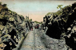 Kolonien Deutsch Südwestafrika Bahnstrecke Nach Windhuk Stpl. Usabos 1908 I-II (Stauchung) Colonies - Afrika