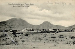 Kolonien Deutsch Südwestafrika Eisenbahnstation U. Farm Stpl. Kubas 1906 I-II Colonies - Afrika