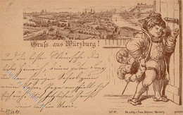 Vorläufer 1886 München (8000) Gruß Aus Würzburg Verlag Franz Scheiner I-II (Druck Nicht Zentriert) - Other & Unclassified