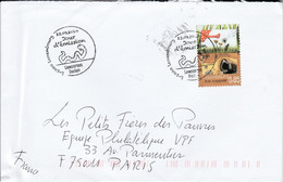 LUXEMBOURG SEUL SUR LETTRE POUR LA FRANCE 2014 - Storia Postale