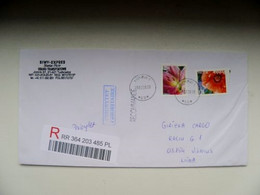 Cover Sent From Poland Registered - Lettres & Documents