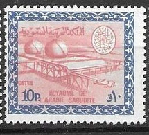 1966 Oil Industry Saudi Arabia Mnh ** 13 Euros With Watermark - Arabia Saudita