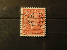 CANADA 1932-33- Perforé - Perfins
