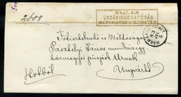 MÁRAMAROSSZIGET 1883. Magyar Kir. Józságigazgatóság,hivatalos Boríték Ungvárra - ...-1867 Prephilately