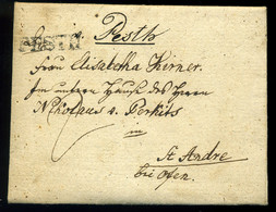 PEST 1839. Portós Levél, Tartalommal Szentendrére Küldve  /  Unpaid Letter, Cont. To Szentendre - ...-1867 Vorphilatelie