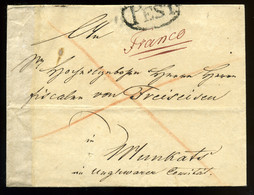 PESTH 1840 Ca. Régi Bélyegelőtti Boríték Munkácsra Küldve - ...-1867 Prephilately