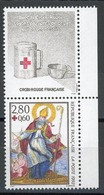 FRANCE 1993 CROIX ROUGE. Yvert N° 2853a Avec Logo Attenant Issu Du Carnet. (** Neuf Sans Charnière. MNH) - Unused Stamps