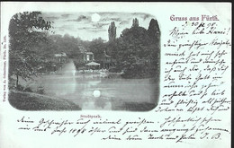 Gruss Aus Fürth   Stadtpark   AK 1898 - Fürth