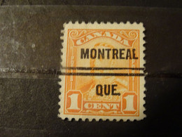 CANADA 1928-29    GEORGES  V  PREOBLITERE - Voorafgestempeld