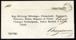 SOPRON 1838. Szép Hivatalos Boríték Beregszászra Küldve - ...-1867 Prephilately