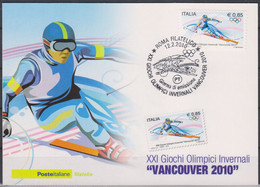 Olympics 2010 - Ski - ITALY - Maxicard - Invierno 2010: Vancouver