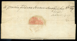 SZENTES 1837. Hivatalos Levél, Szép Bélyegzéssel Zomborba Küldve  /  SZENTES 1837 Official Letter Nice Pmk To Zombor - ...-1867 Préphilatélie