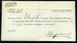 SÁTORALJAÚJHELY 1836. Ex Offo Boríték  Ungvárra Küldve - ...-1867 Vorphilatelie