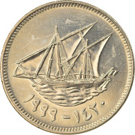 Monnaie, Kuwait, Jabir Ibn Ahmad, 50 Fils, 1999/AH1420, SPL, Copper-nickel - Koeweit