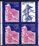 FRANCE Yvert 2991a+2991A Issu Du Carnet BC2992, Journee Du Timbre 1996. Neuf Sans Charniere. MNH. - Unused Stamps