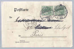 Duitsland Rijkspost Brief Met 2 Michelno. 70b (138) - Autres & Non Classés
