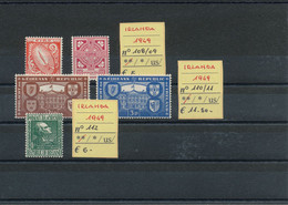 IRLANDA LOTTO- 1949 N° 108/12 MNH - Unused Stamps