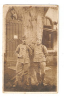 Carte Photo Militaria 2 Soldats à BAD KREUZENATCH  ( Allemagne Rhénanie Palatinat) 1919 - Personen