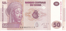 BILLETE DE EL CONGO DE 50 FRANCS DEL AÑO 2013 SIN CIRCULAR (BANK NOTE) UNCIRCULATED - República Del Congo (Congo Brazzaville)