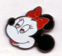 BD268 Pin's DISNEY TETE Minnie Mouse Signé DISNEY YEUX VIDES Achat Immédiat Immédiat - Disney