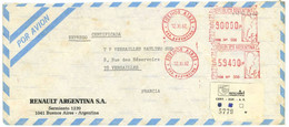 ARGENTINE EMA 1982  Env. De RENAULT ARGENTINA SA - Viñetas De Franqueo (Frama)