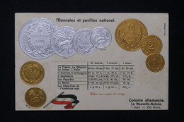 NUMISMATIQUE - Carte Postale Représentant Des Pièces De Nouvelle Guinée - L 82554 - Monnaies (représentations)