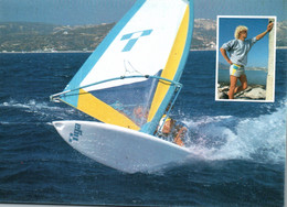 Sports Planche à Voile - Erik Thiémé (Team Tiga) Champion Du Monde Junior De Slalom 1985 - Voile