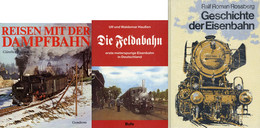 Eisenbahn Buch Dampflock Kleinbahnen Schienenverkehr Bahgeschichte Usw. 5 Kartons Mit Ges. Ca. 120 Büchern Viele Noch In - Trenes