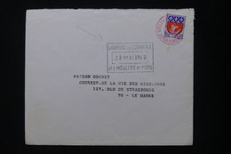 FRANCE - Enveloppe Pour Le Havre En 1968 Avec Cachet De Chambre De Commerce De Paris (Grêves Des PTT) - L 82569 - Dokumente