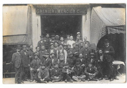 PARIS (XI) Carte Photo Devanture Usine Refroidisseurs Pour Automobiles Grenier Mercier 8 Avenue De Bouvines - District 11