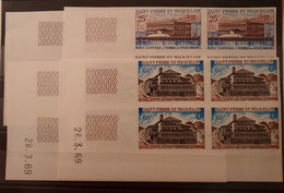 St.Pierre Et Miquelon/Saint Pierre And Miquelon N°387/90 Nd Bloc De 4 Cd**TB - Non Dentelés, épreuves & Variétés