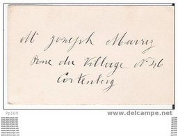 Carte De  Visite Ancienne/oude Visitekaartje : (manuscrit) Joseph Marvez Rue Du Village, 46  Te Cortenberg - Visiting Cards