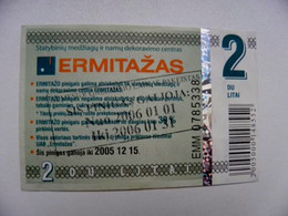 Banknote Lithuania Shop Ermitazas 2 Litai 2005 - Lituanie