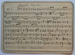 Partition Musicale Ancienne 1901 La Mazurka " Mauricette" Bourrée D'Auvergne H. Lard Esnault Paris - Guerra, Militares