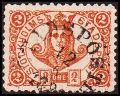 1887. SVERIGE.  STOCKHOLMS STADSPOST. 2 ÖRE.  () - JF411582 - Local Post Stamps