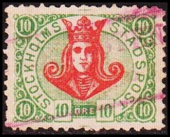 1887. SVERIGE.  STOCKHOLMS STADSPOST. 10 ÖRE.  () - JF411651 - Local Post Stamps