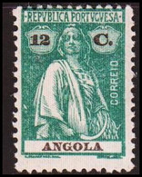 1922-1926.  ANGOLA. Ceres 12 C. Mint Never Hinged - Postfrish - Postfrisk. (Michel 217C) - JF411675 - Angola