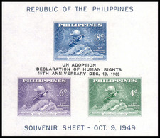 Philippines, 1963, Human Rights Declaration, UPU, United Nations, MNH, Michel Block 6 - Philippines