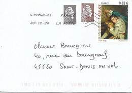 3835 - JEAN-BAPTISTE GREUZE Sur Lettre Au 03-12-2020, Au Tarif Postal - TB - 1999-2009 Abgebildete Automatenmarke