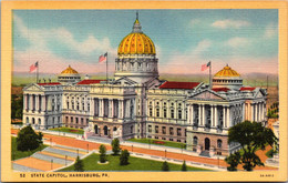 Pennsylvania Harrisburg State Capitol Curteich - Harrisburg