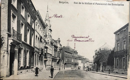 Soignies - Rue De La Station Et Pensionnat Des Demoiselles - Soignies