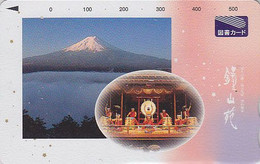 Carte Prépayée JAPON - Paysage Montagne Volcan Mont Fuji - VULCAN Mountain JAPAN Prepaid Tosho Card - 363 - Paysages